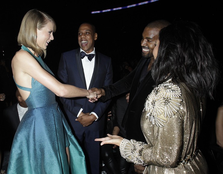 Grammys: Taylor Swift, Kanye West Shake Hands at Sunday's Show