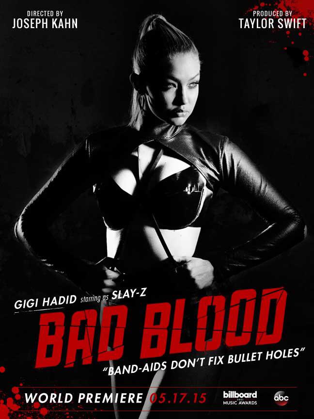 Gigi Hadid as "Slay-Z" in the Bad Blood Music Video