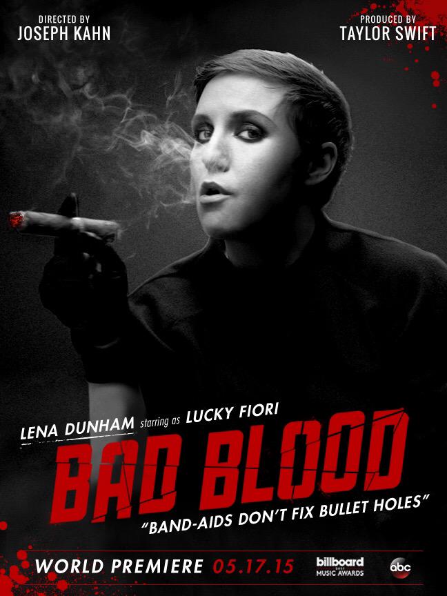 Lena Dunham as Lucky Fiori in the "Bad Blood" video