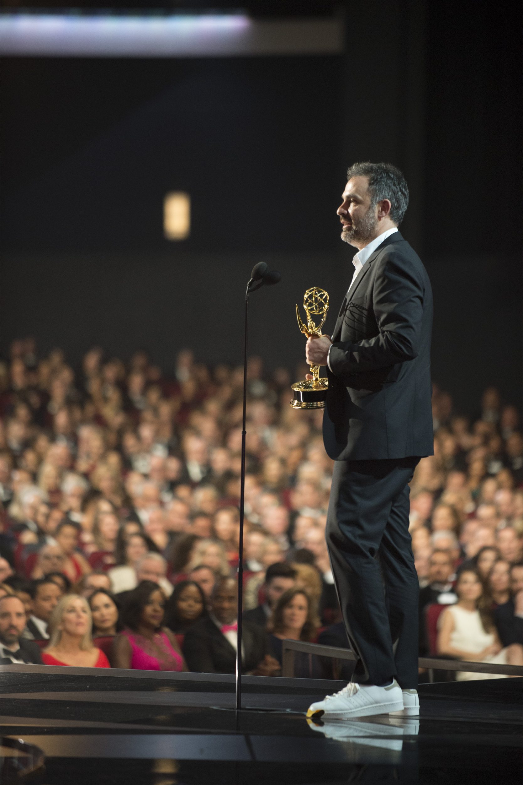 THE 68TH EMMY(r) AWARDS - “The 68th Emmy Awards” broadcasts live from The Microsoft Theater in Los Angeles, Sunday, September 18 (7:00-11:00 p.m. EDT/4:00-8:00 p.m. PDT), on ABC and is hosted by Jimmy Kimmel. (ABC/Image Group LA) D.V. DEVINCENTIS