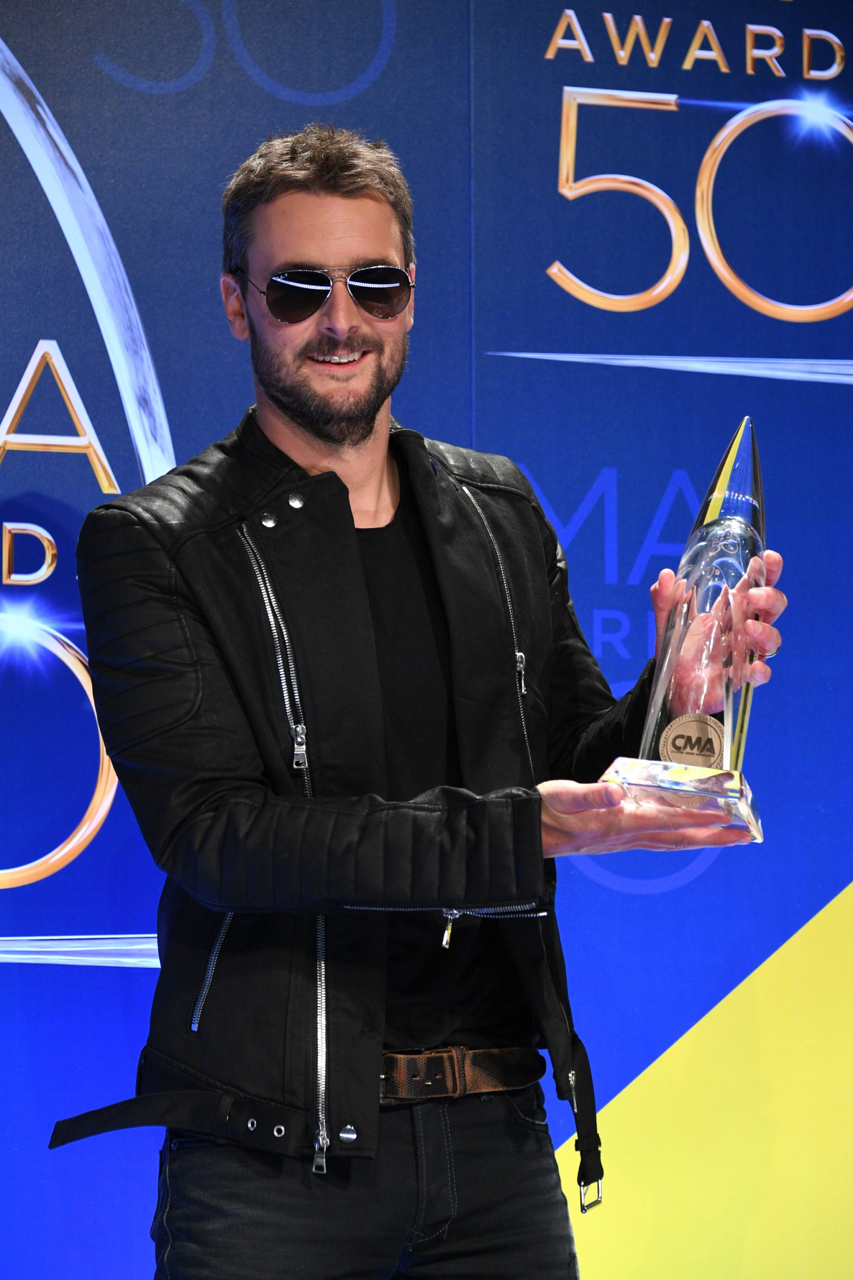 THE 50th ANNUAL CMA AWARDS - “The 50th Annual CMA Awards,” hosted by Brad Paisley and Carrie Underwood, broadcasts live from the Bridgestone Arena in Nashville, Wednesday, November 2 (8:00-11:00 p.m. EDT), on the ABC Television Network. (ABC/Brett Oronzio) ERIC CHURCH