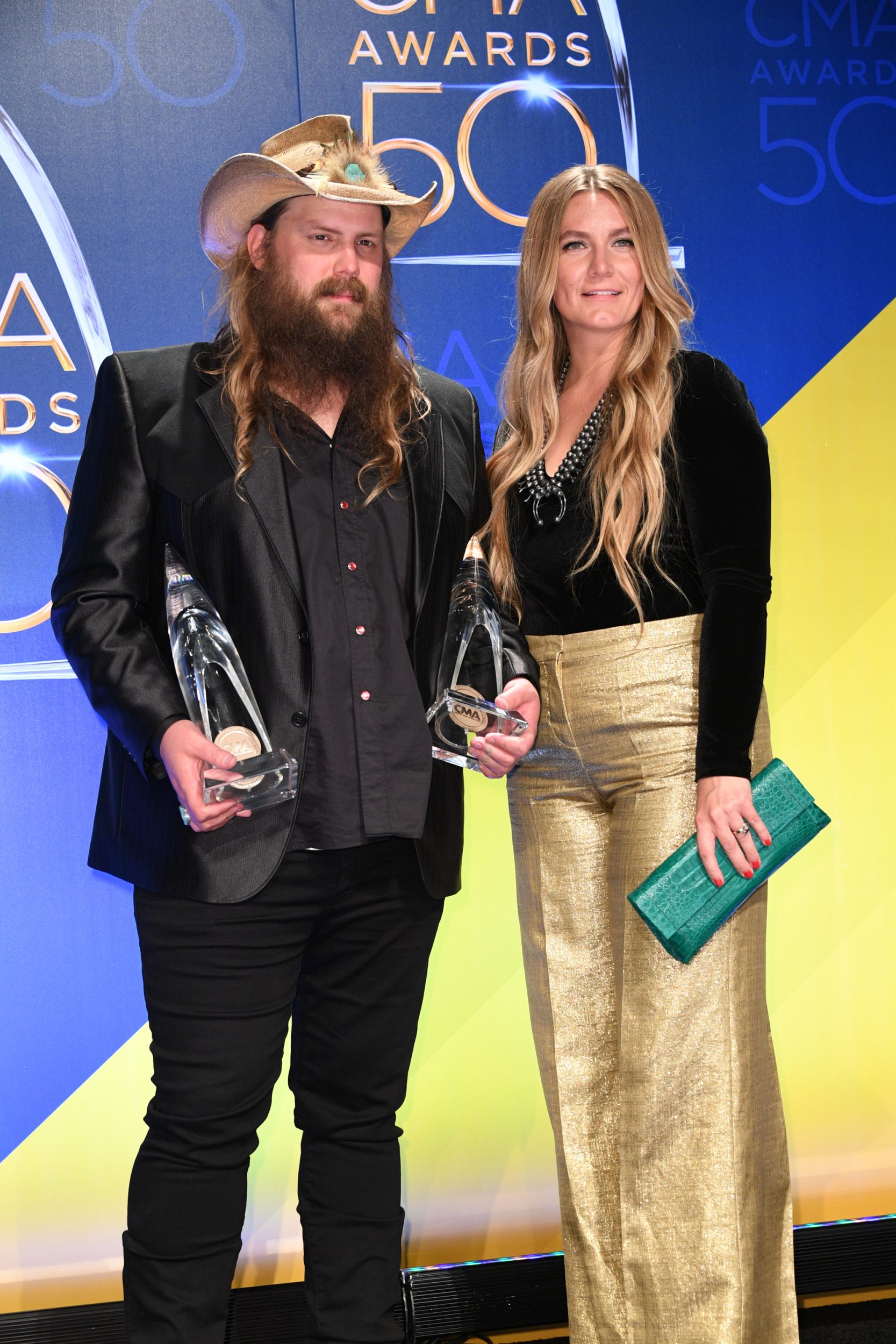 THE 50th ANNUAL CMA AWARDS - ÒThe 50th Annual CMA Awards,Ó hosted by Brad Paisley and Carrie Underwood, broadcasts live from the Bridgestone Arena in Nashville, Wednesday, November 2 (8:00-11:00 p.m. EDT), on the ABC Television Network. (ABC/Brett Oronzio) CHRIS STAPLETON
