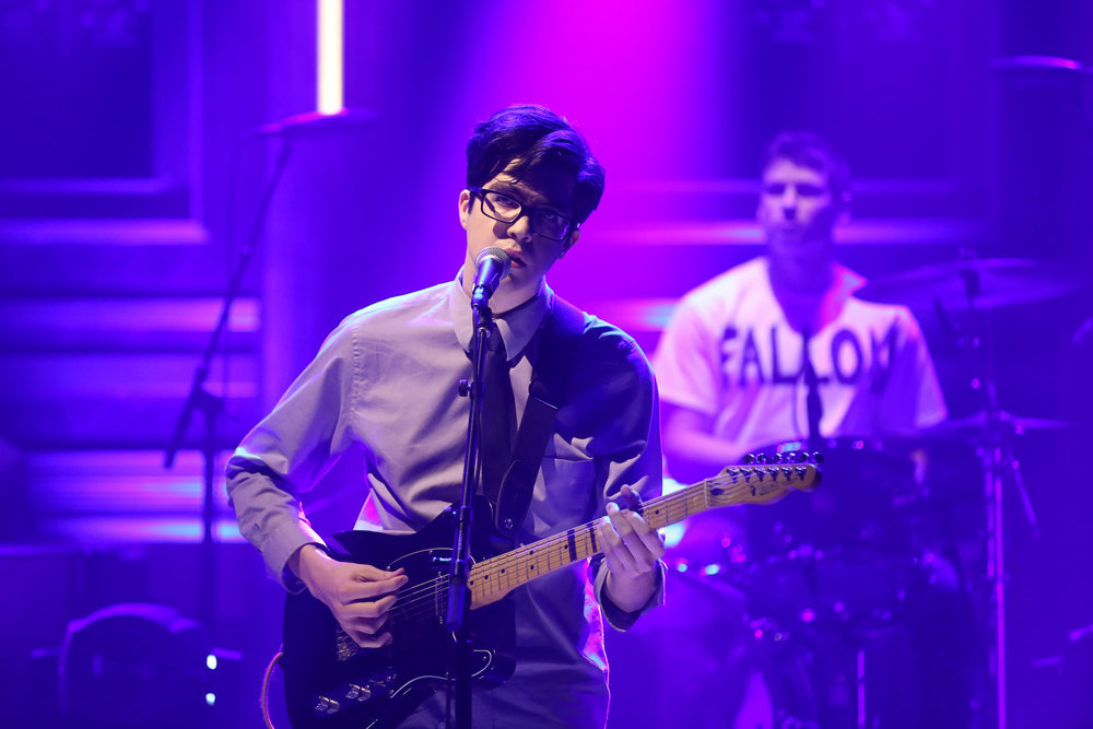 THE TONIGHT SHOW STARRING JIMMY FALLON -- Episode 0581 -- Pictured: Musical guest Car Seat Headrest performs on November 30, 2016 -- (Photo by: Andrew Lipovsky/NBC)