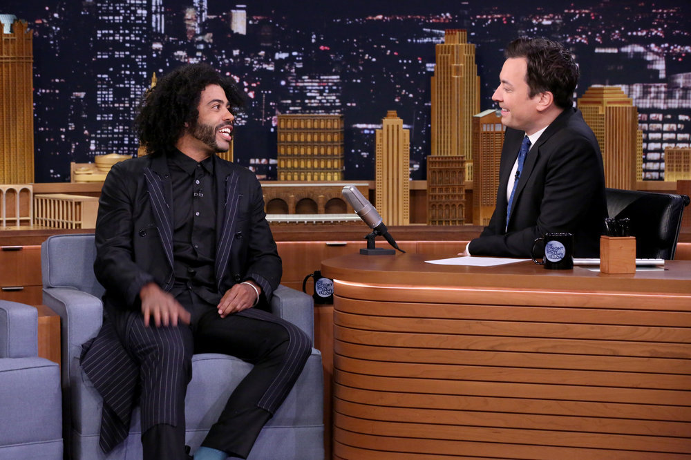THE TONIGHT SHOW STARRING JIMMY FALLON -- Episode 0566 -- Pictured: (l-r) Actor Daveed Diggs during an interview with host Jimmy Fallon on November 7, 2016 -- (Photo by: Andrew Lipovsky/NBC)