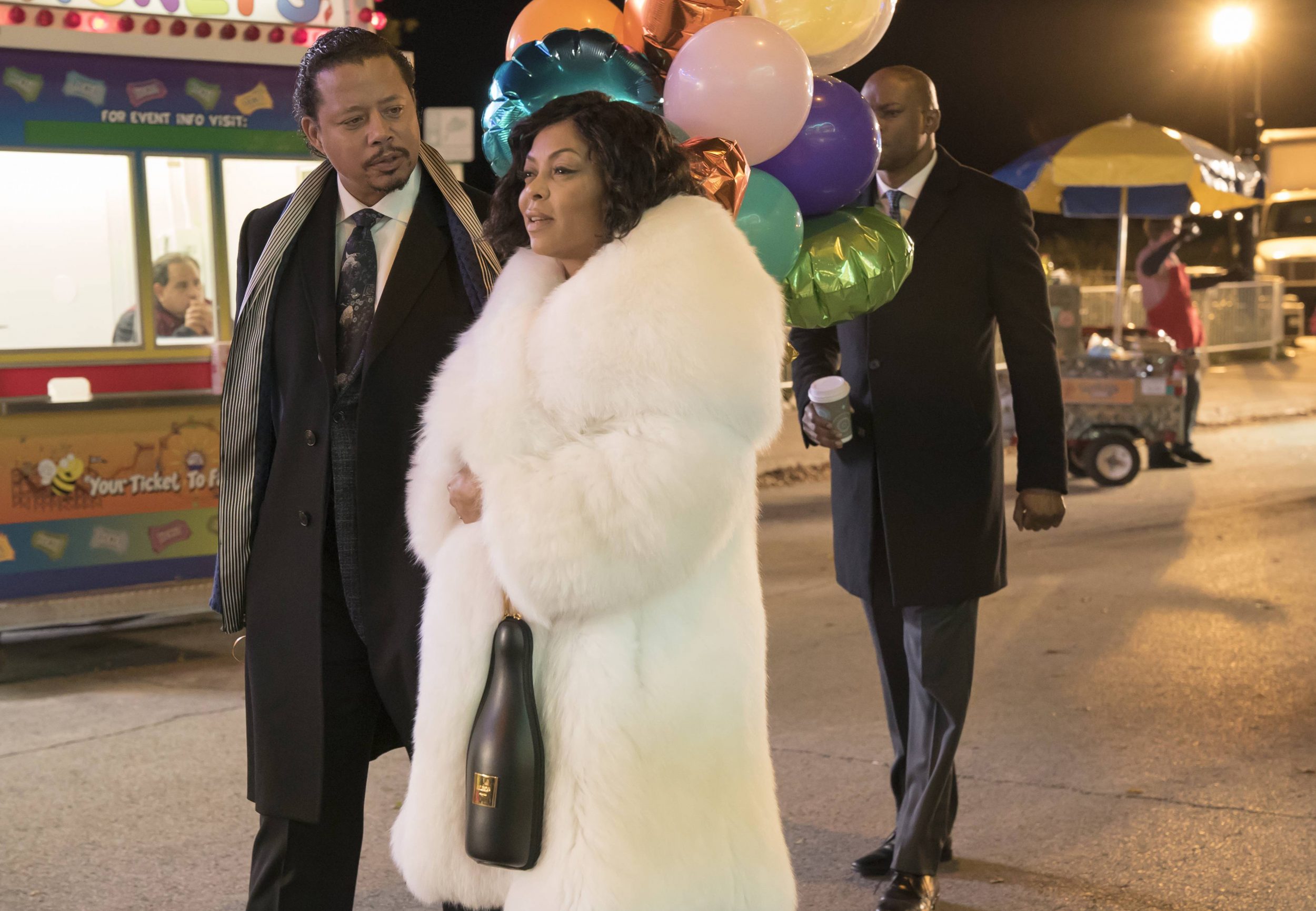 EMPIRE: Pictured L-R: Terrence Howard and Taraji P. Henson in the "A Furnace For your Foe" fall finale episode of EMPIRE airing Dec. 14 (8:00-9:00 PM ET/PT) on FOX. ©2016 Fox Broadcasting Co. CR: Chuck Hodes/FOX