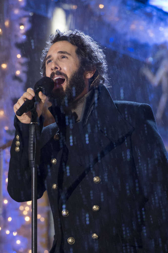 CHRISTMAS IN ROCKEFELLER CENTER 2016-- Pictured: Josh Groban rehearses for the 2016 Christmas in Rockefeller Center -- (Photo by: Virginia Sherwood/NBC)