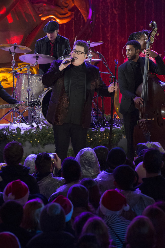 CHRISTMAS IN ROCKEFELLER CENTER -- Pictured: Jordan Smith rehearses for the 2016 Christmas in Rockefeller Center -- (Photo by: Virginia Sherwood/NBC)