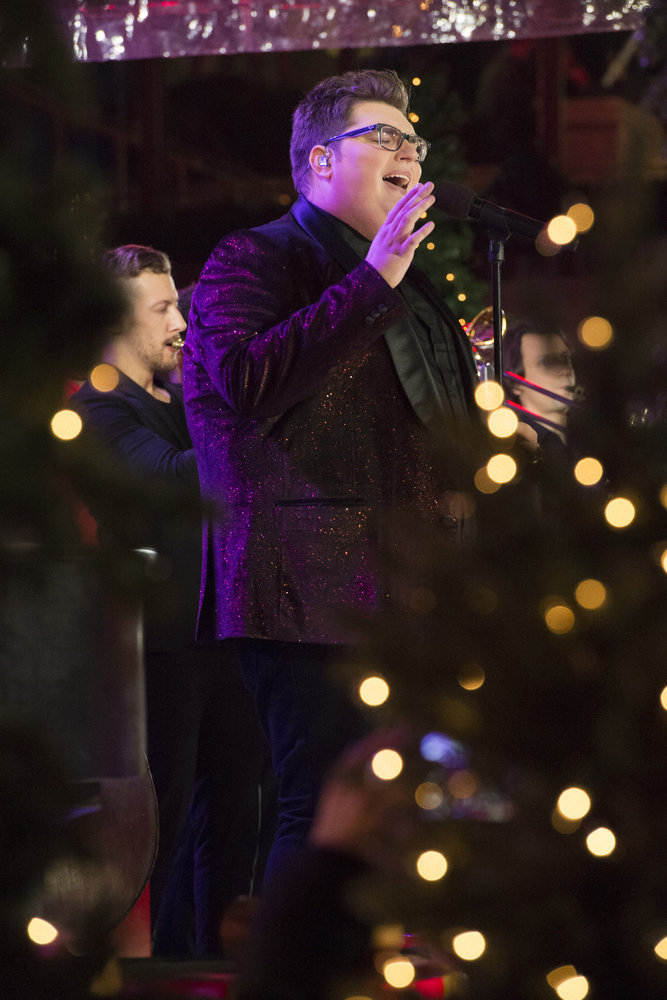 CHRISTMAS IN ROCKEFELLER CENTER -- Pictured: Jordan Smith rehearses for the 2016 Christmas in Rockefeller Center -- (Photo by: Virginia Sherwood/NBC)