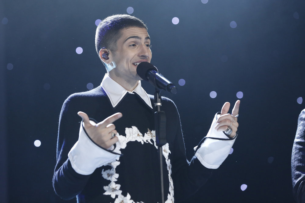 A PENTATONIX CHRISTMAS SPECIAL -- Pictured: Mitch Grassi -- (Photo by: Tyler Golden/NBC)