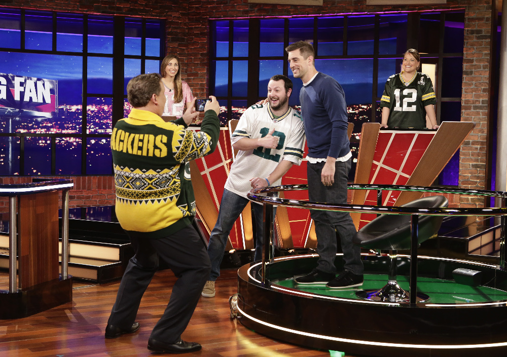 BIG FAN - Coverage. (ABC/Nicole Wilder) ANDY RICHTER, AARON RODGERS