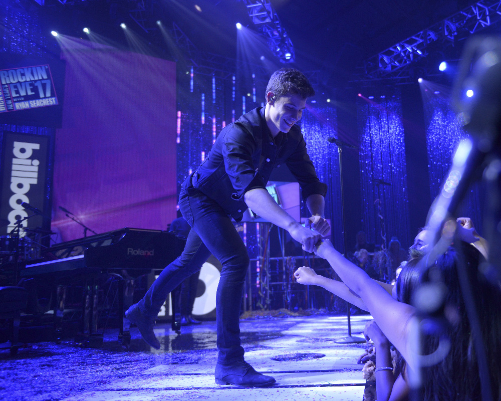 DICK CLARK’S NEW YEAR’S ROCKIN’ EVE WITH RYAN SEACREST 2017 - America’s biggest celebration of the year takes place on SATURDAY, DECEMBER 31, beginning at 8 p.m. EST, on the ABC Television Network. (ABC/Matt Brown) SHAWN MENDES