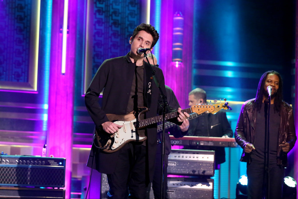 THE TONIGHT SHOW STARRING JIMMY FALLON -- Episode 0585 -- Pictured: Musical guest John Mayer performs on December 06, 2016 -- (Photo by: Andrew Lipovsky/NBC)