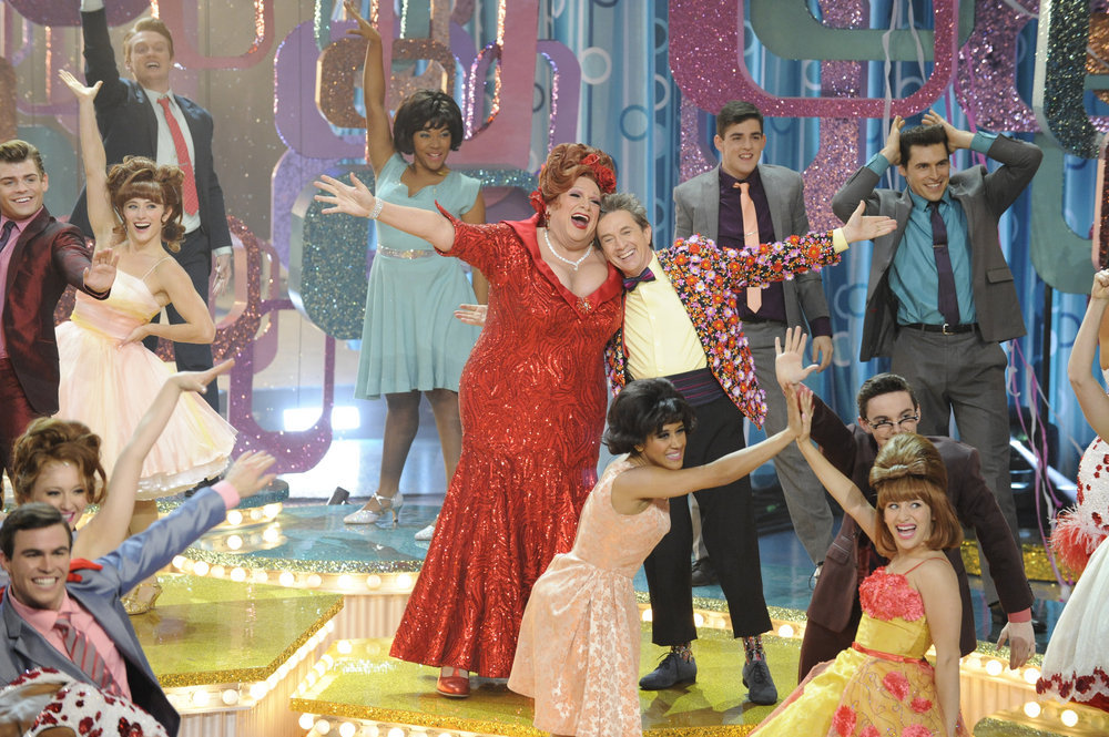 HAIRSPRAY LIVE! -- Pictured: (l-r) Harvey Fierstein as Edna Turnblad, Martin Short as Wilbur Turnblad -- (Photo by: Colleen Hayes/NBC)