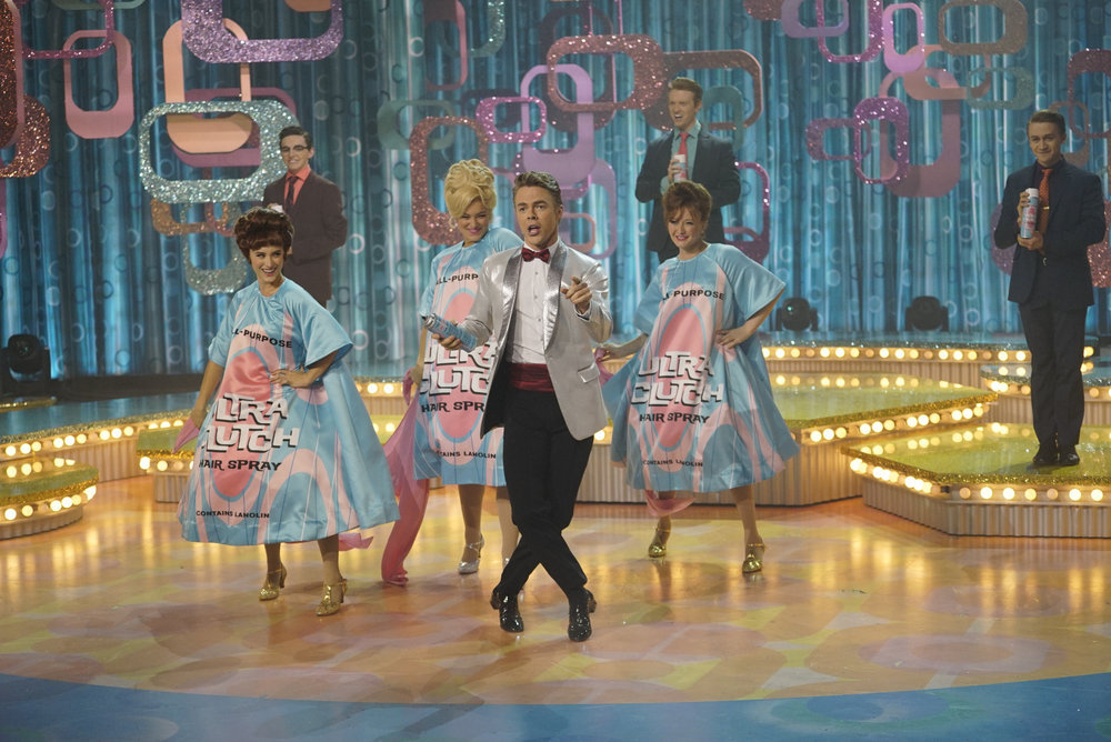 HAIRSPRAY LIVE! -- Pictured: Derek Hough as Corny Collins -- (Photo by: Paul Drinkwater/NBC)