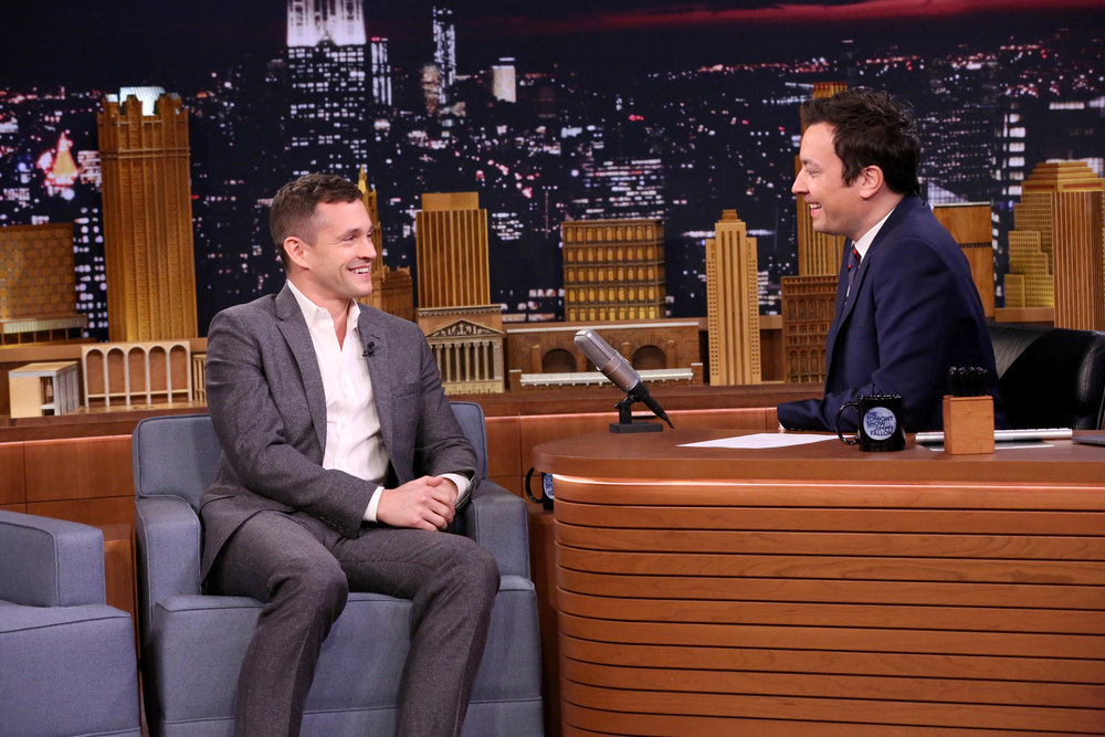 THE TONIGHT SHOW STARRING JIMMY FALLON -- Episode 0608 -- Pictured: (l-r) Actor Hugh Dancy during an interview with host Jimmy Fallon on January 23, 2017 -- (Photo by: Andrew Lipovsky/NBC)