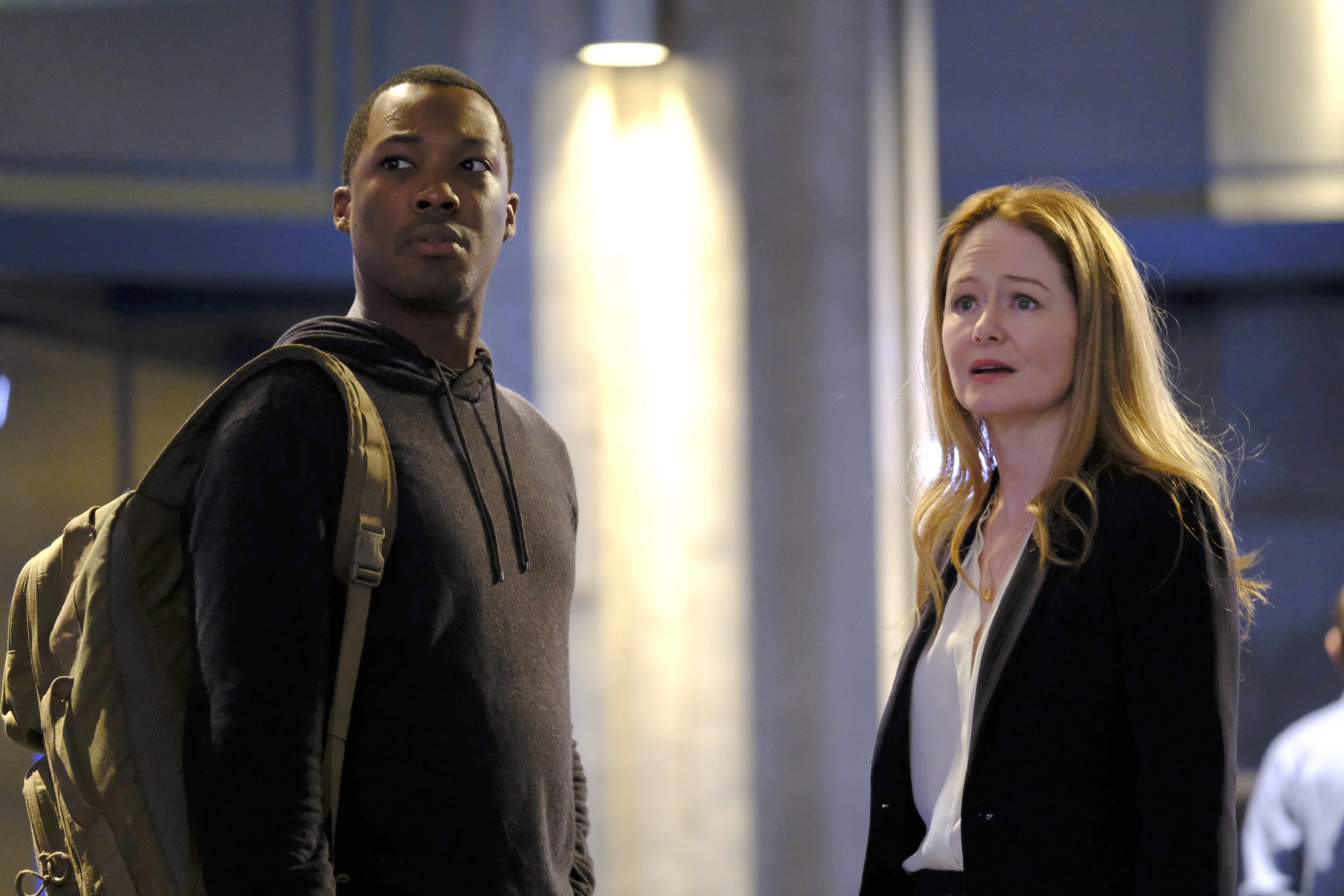 24: LEGACY: L-R: Corey Hawkins and Miranda Otto in the “3:00 PM-4:00 PM” episode of 24: LEGACY airing Monday, Feb. 20 (8:00-9:01 PM ET/PT) on FOX. ©2017 Fox Broadcasting Co. Cr: Guy D'Alema/FOX