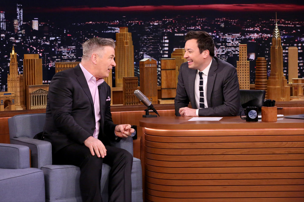 THE TONIGHT SHOW STARRING JIMMY FALLON -- Episode 0621 -- Pictured: (l-r) Comedian Alec Baldwin during an interview with host Jimmy Fallon on February 9, 2017 -- (Photo by: Andrew Lipovsky/NBC)