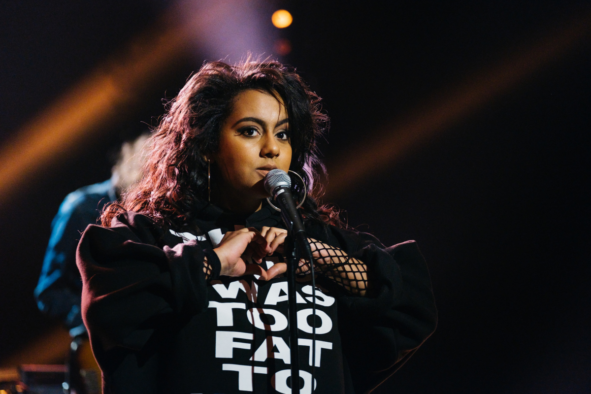 Bibi Bourelly performs during "The Late Late Show with James Corden," Thursday, February 16, 2017 (12:35 PM-1:37 AM ET/PT) On The CBS Television Network. Photo: Terence Patrick/CBS ©2017 CBS Broadcasting, Inc. All Rights Reserved