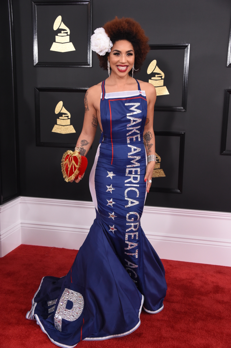 Joy Villa on the Red Carpet at THE 59TH ANNUAL GRAMMY AWARDS®, broadcast live from the STAPLES Center in Los Angeles, Sunday, Feb. 12 (8:00-11:30 PM, live ET/5:00-8:30 PM, live PT; 6:00-9:30 PM, live MT) on the CBS Television Network. Photo: Phil McCarten/CBS ©2017 CBS Broadcasting, Inc. All Rights Reserved