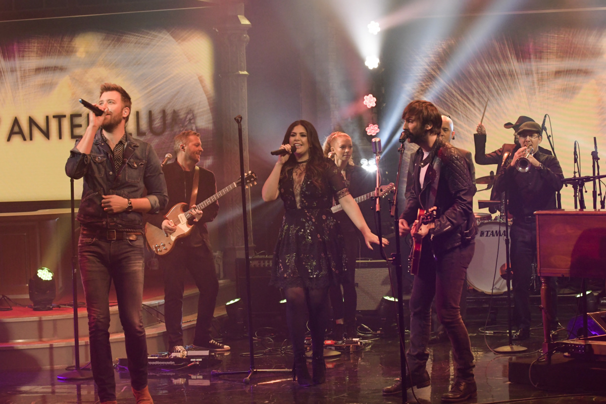 The Late Show with Stephen Colbert on Thursday, Feb. 16, 2017 with musical performance by Lady Antebellum (n) Photo: Mary Kouw/CBS ©2017 CBS Broadcasting Inc. All Rights Reserved