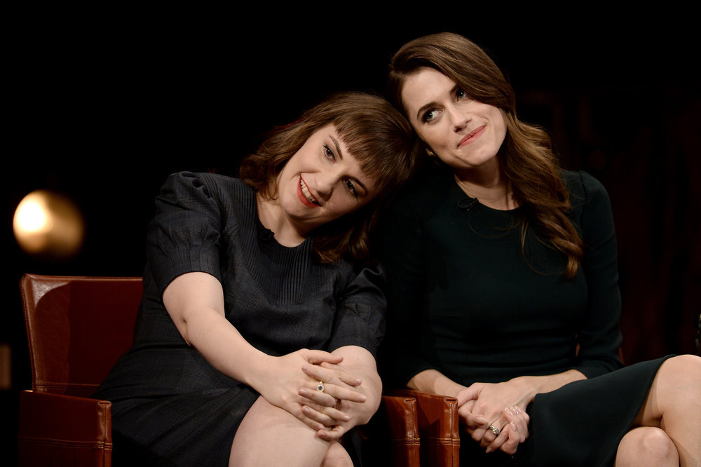 INSIDE THE ACTORS STUDIO -- "The Cast of Girls" -- Pictured: (l-r) Lena Dunham, Allison Williams -- (Photo by: Anthony Behar/Bravo)