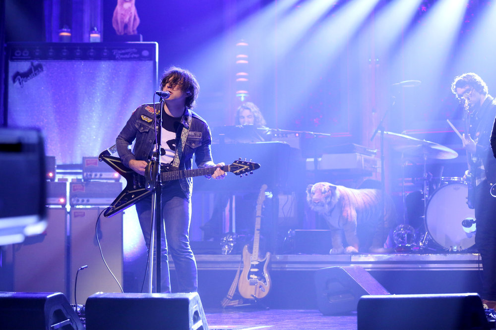 THE TONIGHT SHOW STARRING JIMMY FALLON -- Episode 0627 -- Pictured: Musical guest Ryan Adams performs on February 17, 2017 -- (Photo by: Andrew Lipovsky/NBC)