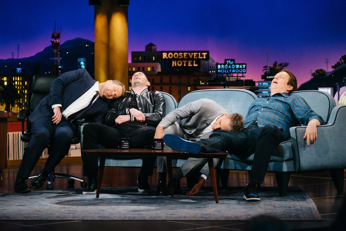 The Late Late Show with James Corden airing Monday, March 27, 2017, with guests J.J. Redick, Scott Bakula, and Pete Holmes. Photo: Terence Patrick/CBS ©2017 CBS Broadcasting, Inc. All Rights Reserved