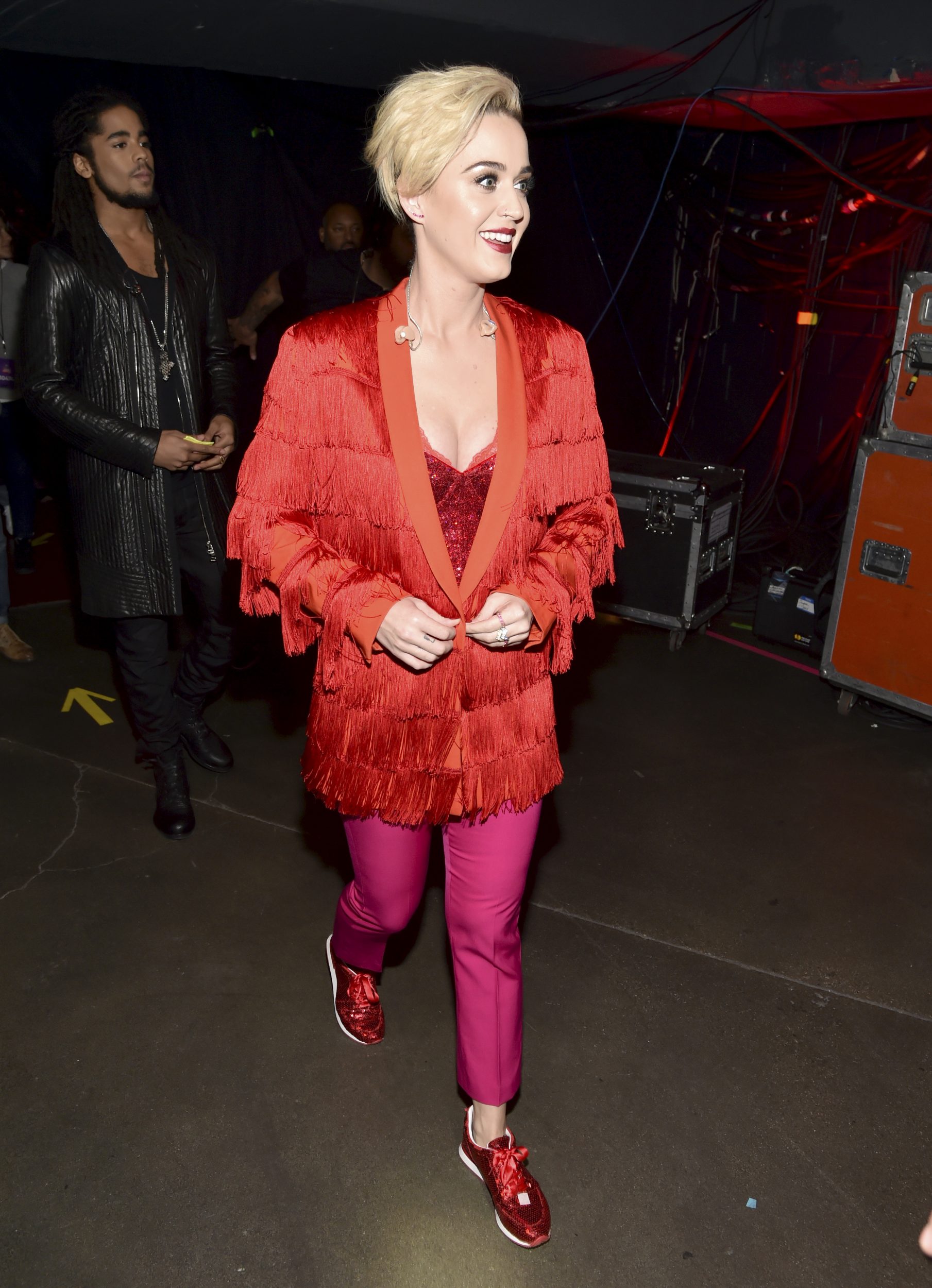 INGLEWOOD, CA - MARCH 05: Singer Katy Perry seen backstage at the 2017 iHeartRadio Music Awards which broadcast live on Turner's TBS, TNT, and truTV at The Forum on March 5, 2017 in Inglewood, California. (Photo by Frazer Harrison/Getty Images for iHeartMedia) *** Local Caption *** Katy Perry