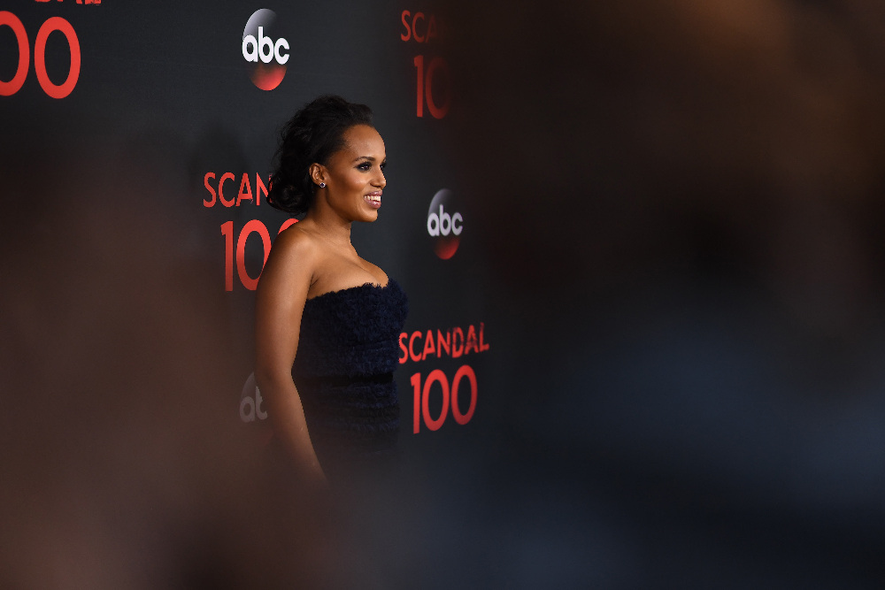 SCANDAL - The cast of “Scandal” attended a 100th episode celebration in West Hollywood, CA. The 100th episode, entitled "The Decision,” airs THURSDAY, APRIL 13 (9:01-10:00 p.m. EST), on the ABC Television Network. (ABC/Todd Wawrychuk) KERRY WASHINGTON