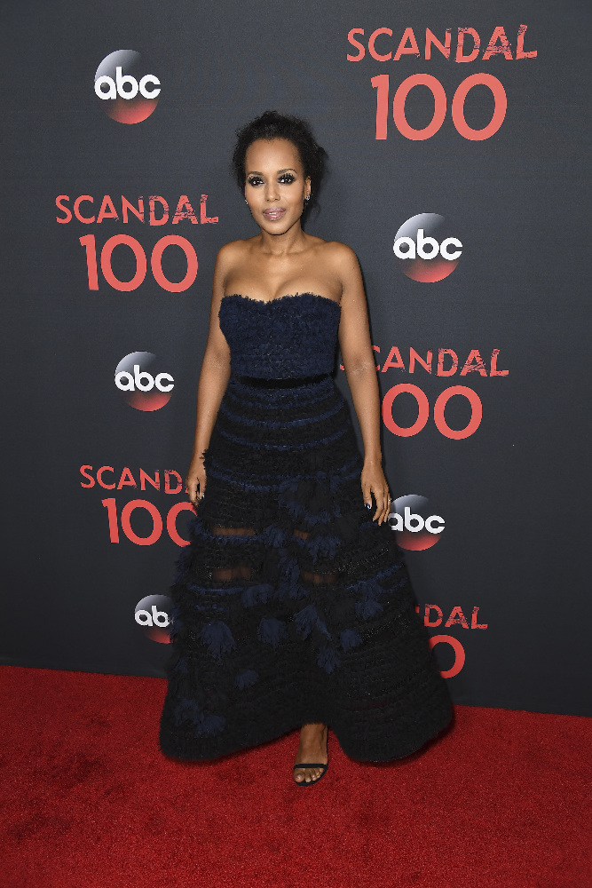 SCANDAL - The cast of “Scandal” attended a 100th episode celebration in West Hollywood, CA. The 100th episode, entitled "The Decision,” airs THURSDAY, APRIL 13 (9:01-10:00 p.m. EST), on the ABC Television Network. (ABC/Todd Wawrychuk) KERRY WASHINGTON