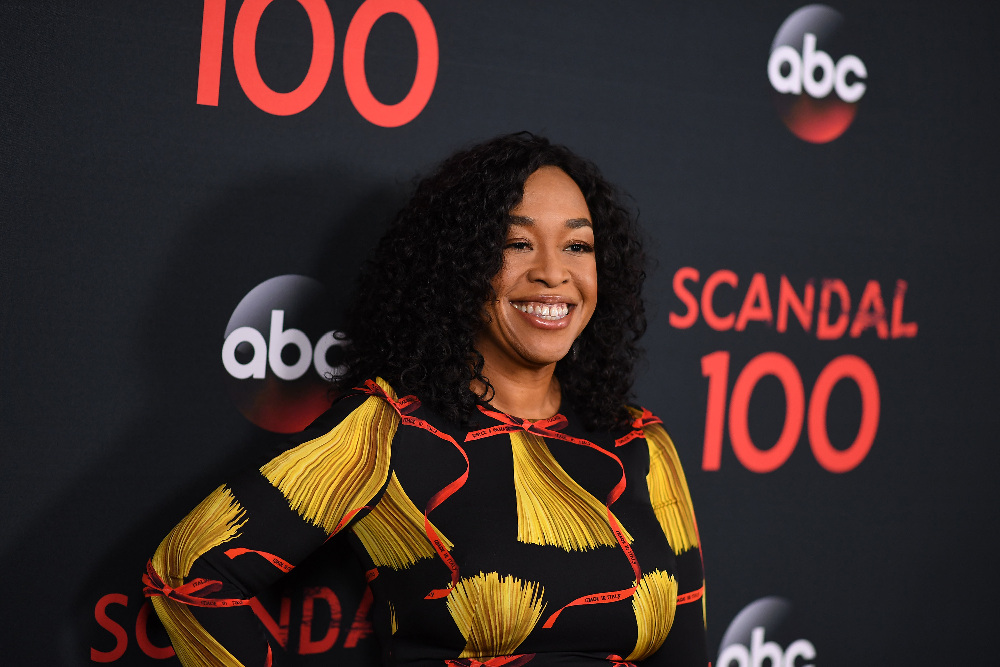 SCANDAL - The cast of “Scandal” attended a 100th episode celebration in West Hollywood, CA. The 100th episode, entitled "The Decision,” airs THURSDAY, APRIL 13 (9:01-10:00 p.m. EST), on the ABC Television Network. (ABC/Todd Wawrychuk) SHONDA RHIMES