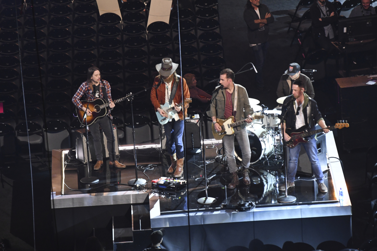 Brothers Osborne perform during rehearsal for THE 52ND ACADEMY OF COUNTRY MUSIC AWARDS®, scheduled to air LIVE from T-Mobile Arena in Las Vegas Sunday, April 2 (live 8:00-11:00 PM, ET/delayed PT) on the CBS Television Network. Photo: Michele Crowe/CBS ©2017 CBS Broadcasting, Inc. All Rights Reserved