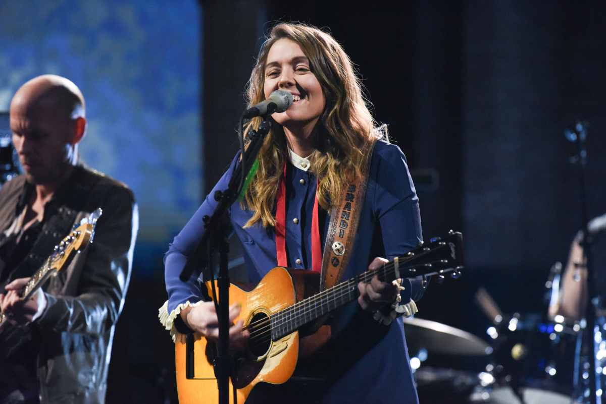 The Late Show with Stephen Colbert and guest Brandi Carlile during Wednesda...