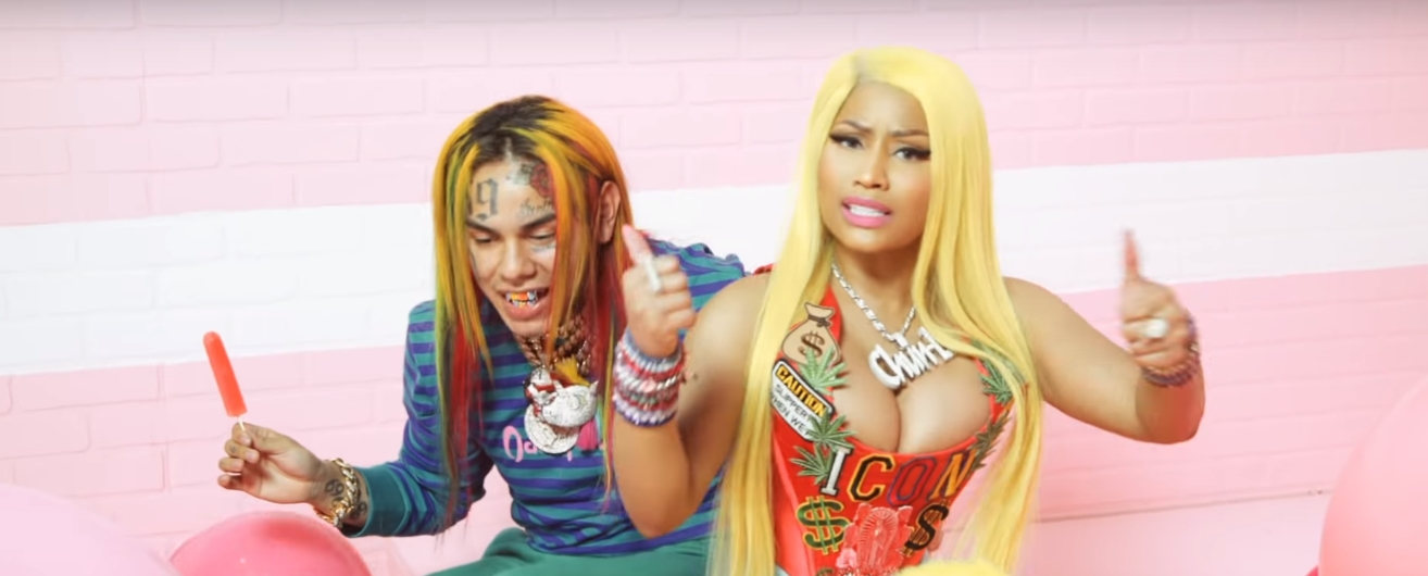 6ix9ine Nicki Minaj And Murda Beatz Fefe Earns 1 On Global Youtube Music Videos Chart