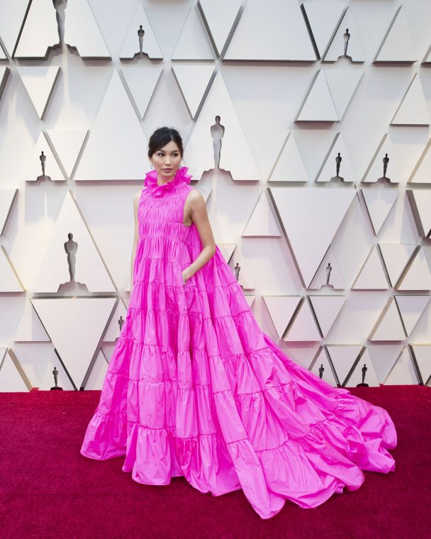 Gemma Chan Arrives On Red Carpet Ahead Of Sunday's Oscars