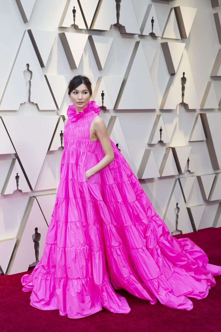 Gemma Chan Arrives On Red Carpet Ahead Of Sunday's Oscars