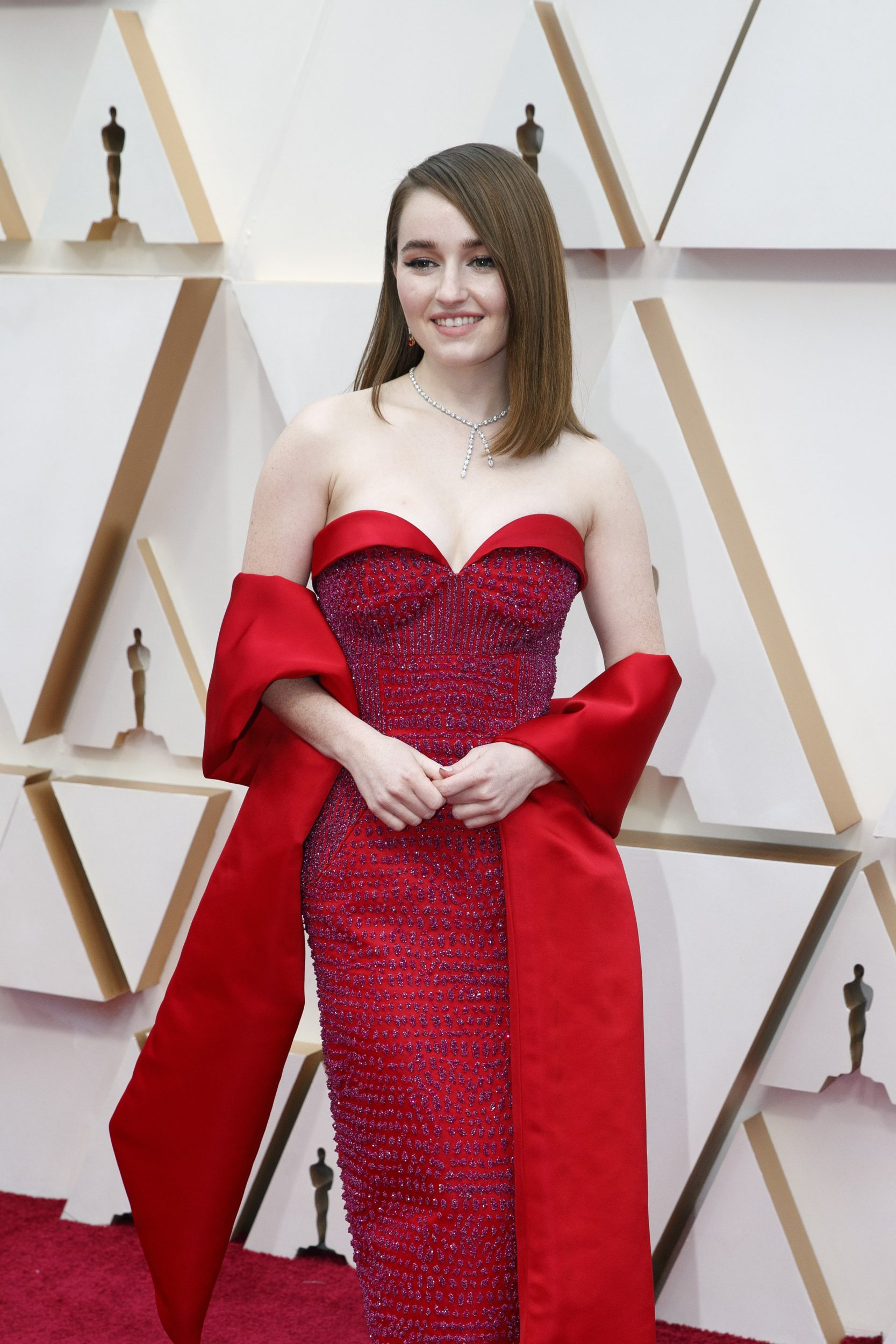 Kaitlyn Dever Shows Off Her Dazzling Sustainable Gown at the Oscars